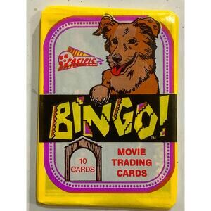 Bingo Movie 1991 Collectors Trading Cards Tri-Star Pictures Sealed Wax Pack- NIP